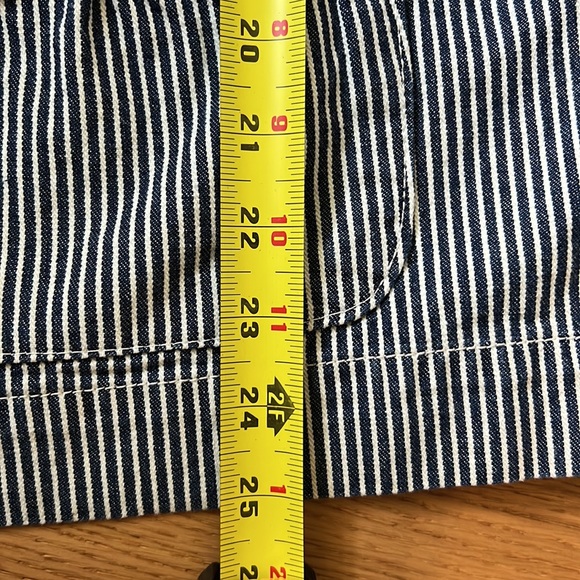 CJ Banks NWT Blue and White Striped 100% Cotton Jacket. Size 1X - Picture 13 of 13